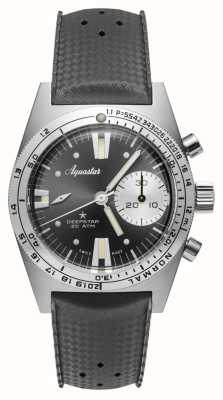 Aquastar Cronografo Deepstar 39mm cinturino grigio acciaio / tropic DS39-TRO SG