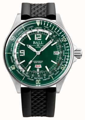 Ball Watch Company Engineer master ii diver worldtime (42mm) quadrante verde cinturino in caucciù nero DG2232A-PC-GR
