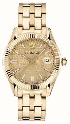 Versace Tempo Greca | quadrante dorato | bracciale in acciaio pvd oro VE3K00522