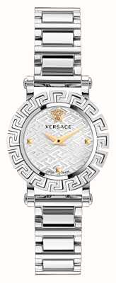 Versace Greca glam | quadrante argento | bracciale in acciaio inossidabile VE2Q00322