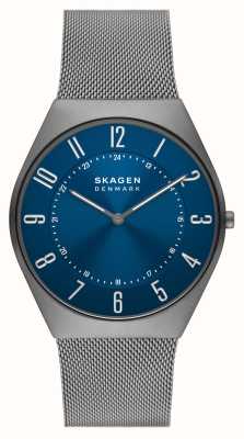 Skagen Verde maschile | quadrante blu | bracciale in maglia di acciaio canna di fucile SKW6829