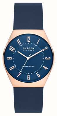 Skagen Grenen | quadrante blu | cinturino in pelle blu SKW6834