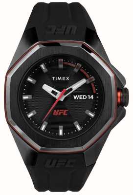 Timex x UFC Quadrante nero professionale / silicone nero TW2V57300