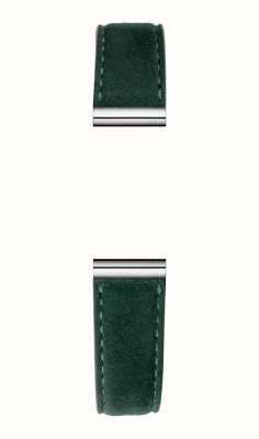 Herbelin Cinturino per orologio intercambiabile Antarès - pelle scamosciata verde / acciaio inossidabile - solo cinturino BRAC17048A108