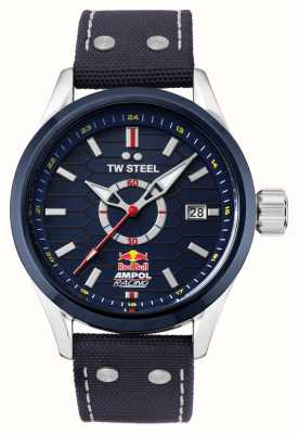 TW Steel Corse di ampolla Red Bull | quadrante blu | tela blu e cinturino in caucciù VS93