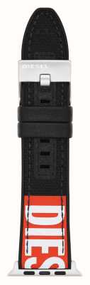Diesel Cinturino Apple Watch (42/44/45 mm) in nylon nero DSS0005
