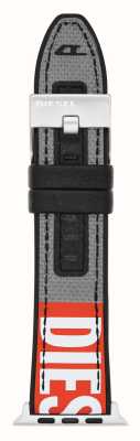 Diesel Cinturino Apple Watch (42/44/45mm) in nylon grigio DSS0006