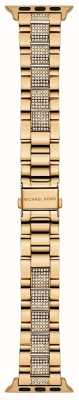 Michael Kors Cinturino Apple watch (38/40/41mm) acciaio inossidabile pvd oro MKS8021