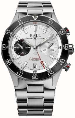 Ball Watch Company Roadmaster m cronografo in edizione limitata (41 mm) quadrante argento / acciaio inossidabile DC3180C-S1CJ-SL