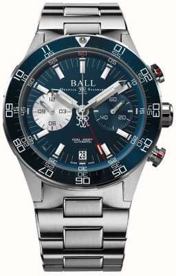 Ball Watch Company Roadmaster m cronografo in edizione limitata (41 mm) quadrante blu / acciaio inossidabile DC3180C-S2CJ-BE