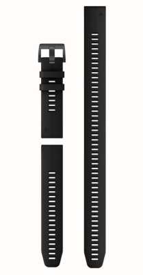 Garmin Solo cinturino per orologio Quickfit® 22 - silicone nero (set da immersione in 3 pezzi) 010-13113-02