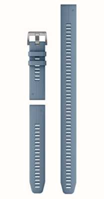 Garmin Solo cinturino per orologio Quickfit® 22 - silicone blu uragano (set da immersione in 3 pezzi) 010-13113-01