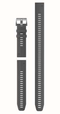 Garmin Solo cinturino per orologio Quickfit® 22 - silicone grigio ardesia (set da immersione in 3 pezzi) 010-13113-00