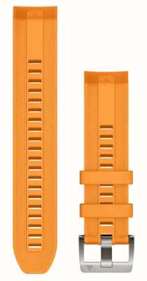 Garmin Solo cinturino per orologio Quickfit® 22 marq - cinturino in silicone arancione scintilla 010-13225-04