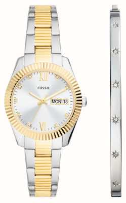 Fossil Rossella | set regalo | orologio in acciaio inossidabile | braccialetto ES5253SET