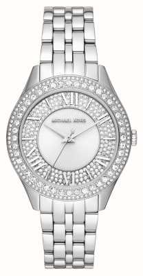 Michael Kors Harlowe da donna | quadrante con cristalli | bracciale in acciaio inossidabile MK4708