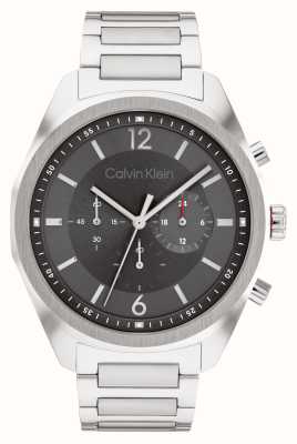 Calvin Klein Forza maschile | quadrante cronografo grigio | bracciale in acciaio inossidabile 25200264