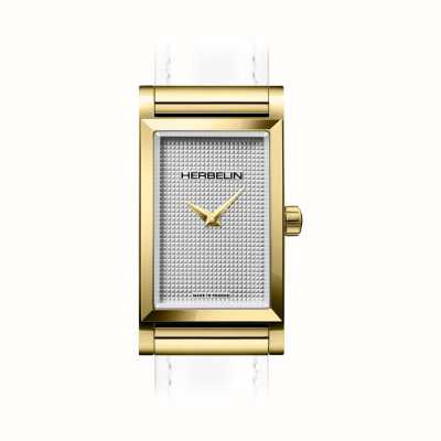 Herbelin Cassa orologio Antarès - quadrante argento texturizzato / acciaio pvd oro - solo cassa H17444P02