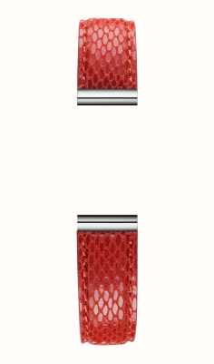 Herbelin Cinturino per orologio intercambiabile Antarès - pelle rossa martellata vipera / acciaio inossidabile - solo cinturino BRAC17048A115