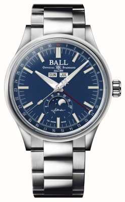 Ball Watch Company Ingegnere ii calendario lunare | 40 mm | edizione limitata | quadrante blu | bracciale in acciaio inossidabile | NM3016C-S1J-BE