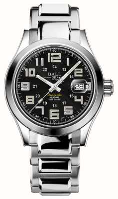 Ball Watch Company Ingegnere m pioniere | 40 mm | edizione limitata | quadrante nero | bracciale in acciaio inossidabile | tubi arcobaleno NM9032C-S2C-BK2