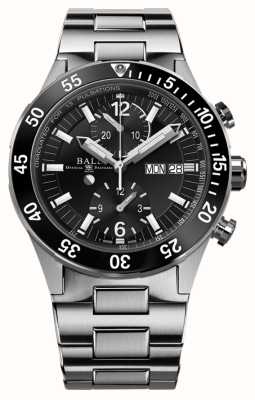 Ball Watch Company Cronografo soccorso Roadmaster | 41 mm | edizione limitata | quadrante nero | bracciale in acciaio inossidabile DC3030C-S-BK