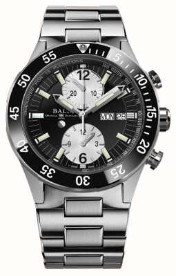 Ball Watch Company Cronografo soccorso Roadmaster | 41 mm | edizione limitata| quadrante nero | bracciale in acciaio inossidabile DC3030C-S-BKWH
