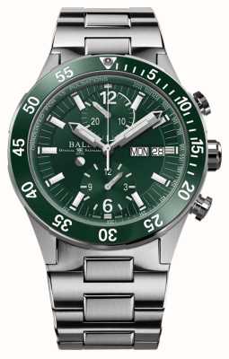 Ball Watch Company Cronografo soccorso Roadmaster 41mm | edizione limitata | quadrante verde | bracciale in acciaio inossidabile DC3030C-S2-GR