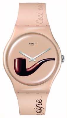 Swatch X magritte - la trahison des images di rene magritte - viaggio nell'arte swatch SO29Z124