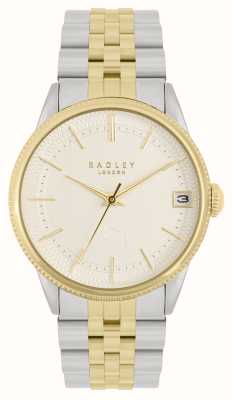 Radley femminile | quadrante beige | bracciale in acciaio inossidabile bicolore RY4625