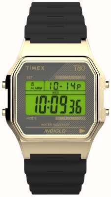 Quadrante digitale Timex 80 / cinturino in resina nera TW2V41000