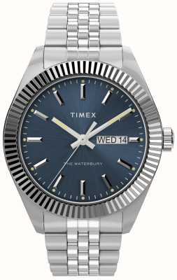 Timex Waterbury da uomo (41 mm) quadrante blu/bracciale in acciaio inossidabile TW2V46000