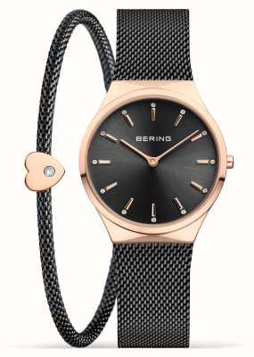 Bering Classico orologio in oro rosa lucido + set regalo bracciale 12131-169-GWP