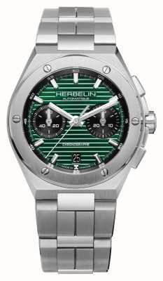 Herbelin Cap camarat cronografo automatico (42mm) quadrante verde/acciaio inox 245B46