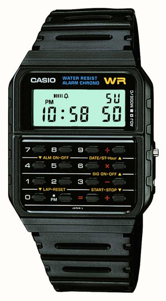 Casio Calcolatrice Vintage (34,4 Mm) Quadrante Digitale / Cinturino In  Resina CA-53W-1ER - First Class Watches™ ITA