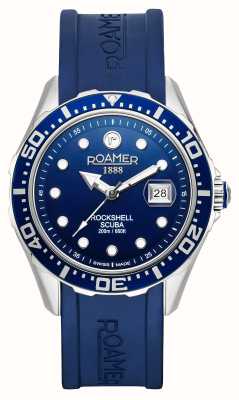 Roamer Quadrante blu scuba Rockshell mkiii / cinturino in silicone blu 867833 41 45 02