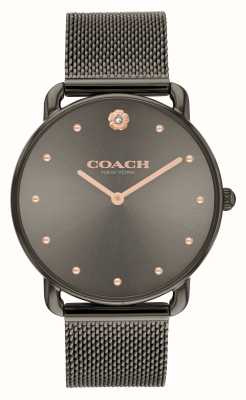 Coach Quadrante grigio Elliot (36 mm)/bracciale a maglie in acciaio tonalità grigia 14504210