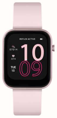 Reflex Active Smartwatch multifunzione serie 12 (38mm) quadrante digitale/conchiglia in silicone rosa RA12-2157