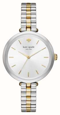 Kate Spade Quadrante argentato Holland (34 mm) / bracciale in acciaio inossidabile bicolore KSW1119