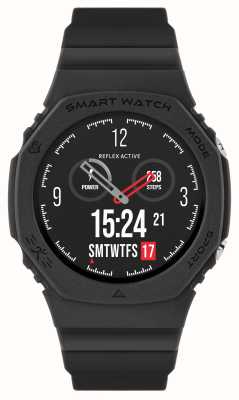 Reflex Active Smartwatch sportivo multifunzione serie 26 (42mm) quadrante digitale / silicone nero RA26-2180