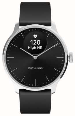 Withings Scanwatch light - smartwatch ibrido (37 mm) quadrante nero/cinturino Sport Premium nero HWA11-MODEL 5-ALL-INT