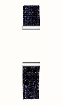 Herbelin Cinturino per orologio intercambiabile Antarès - blu brillante / acciaio inossidabile - solo cinturino BRAC17048A119