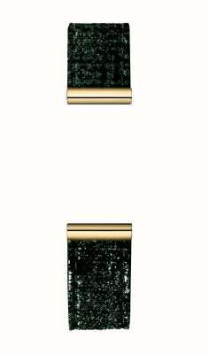 Herbelin Cinturino per orologio intercambiabile Antarès - verde brillante / acciaio pvd oro - solo cinturino BRAC17048P120
