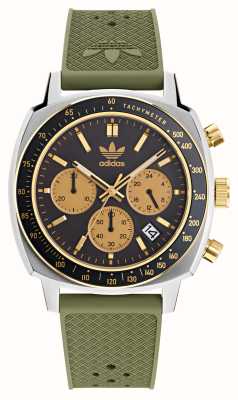 Adidas Master Originals, un cronografo (44 mm) quadrante nero/caucciù verde AOFH23504