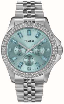Timex Kaia da donna (40 mm) quadrante blu/bracciale in acciaio inossidabile TW2V79600