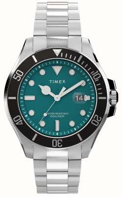 Timex Quadrante verde Harbourside Coast (43 mm)/bracciale in acciaio inossidabile TW2V91900