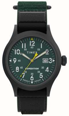Timex Quadrante verde Expedition Scout (40 mm) / cinturino a chiusura rapida in tessuto verde TW4B29700