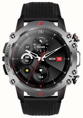 STORM Smartwatch S-hero in titanio (47 mm) quadrante digitale / cinturino in silicone nero 47535/TI