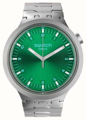 Swatch Quadrante verde scuro con grande audace ironia (47 mm) e acciaio inossidabile SB07S101G