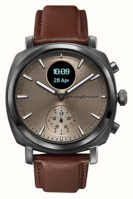 Pininfarina by Globics Smartwatch ibrido Senso (44 mm) grigio mercure / pelle italiana PMH01A-02
